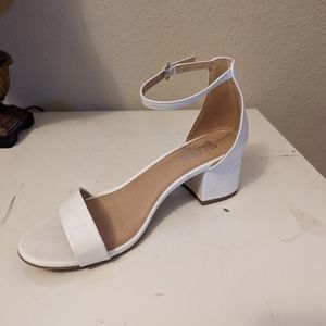 White Chunky Heels